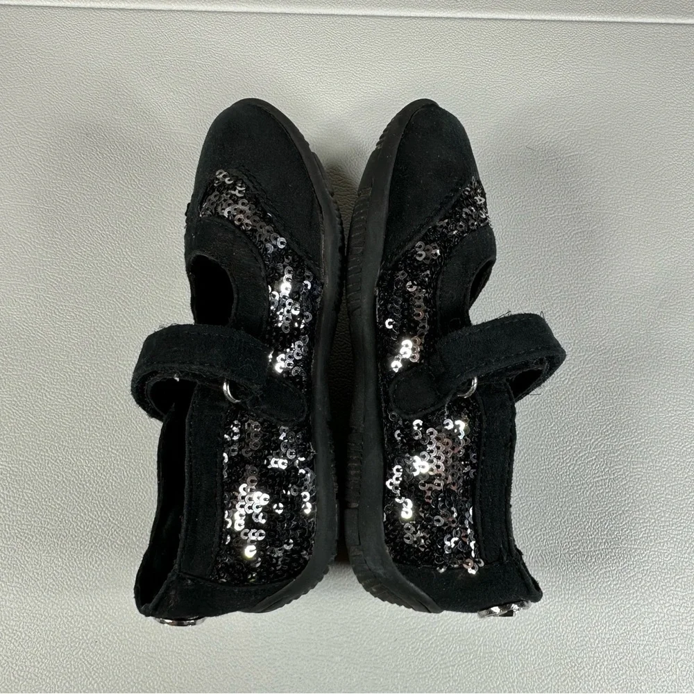 Michael Kors Lil Hera Sequin & Suede Mary Jane Shoes